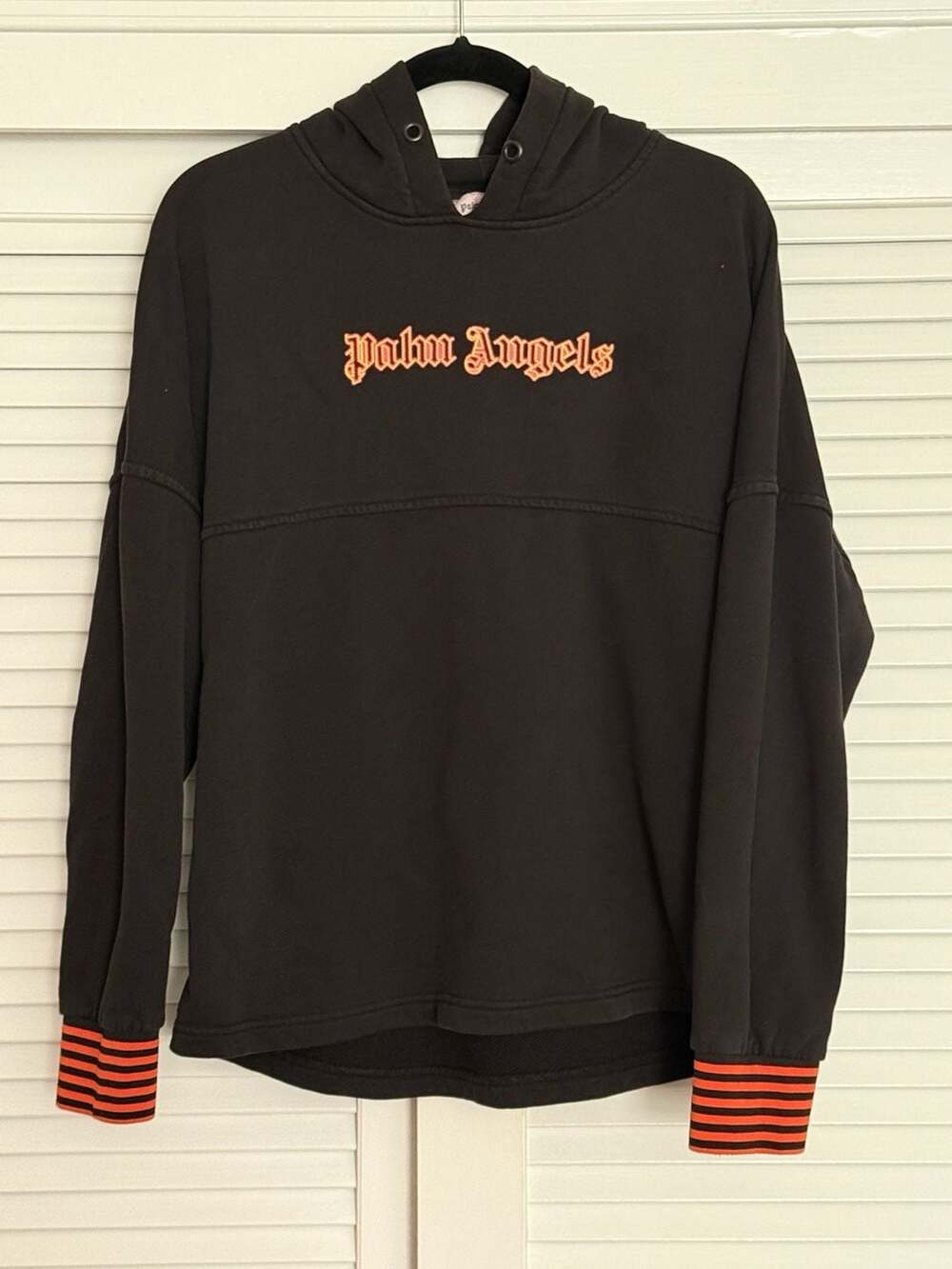 Palm Angels Flame Logo Hoodie Size L